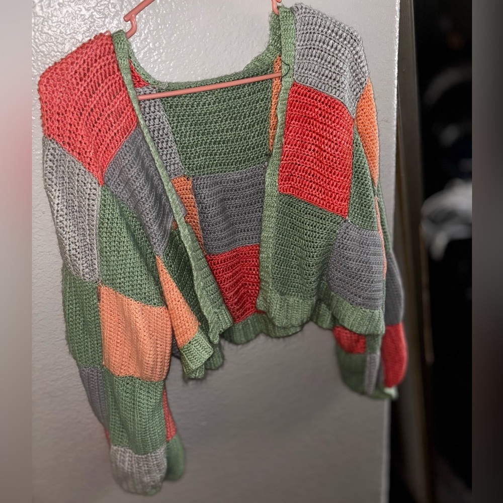 Vibrant Patchwork Cardigan - Picture 5 of 5